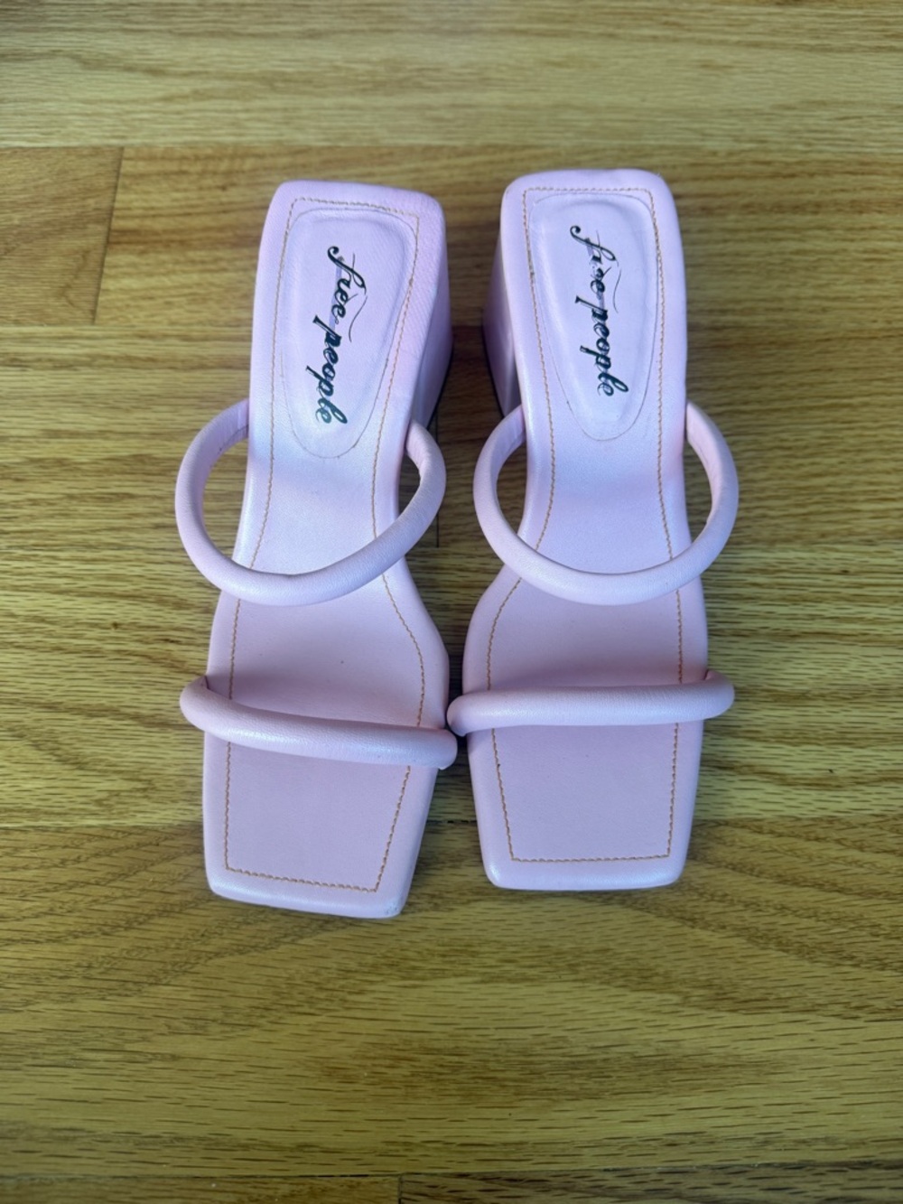 Free People PARKER Double Strap Chunky Block Heel Sandal NEW